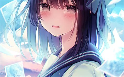 anime happy cry|anime girl crying 1280x720.